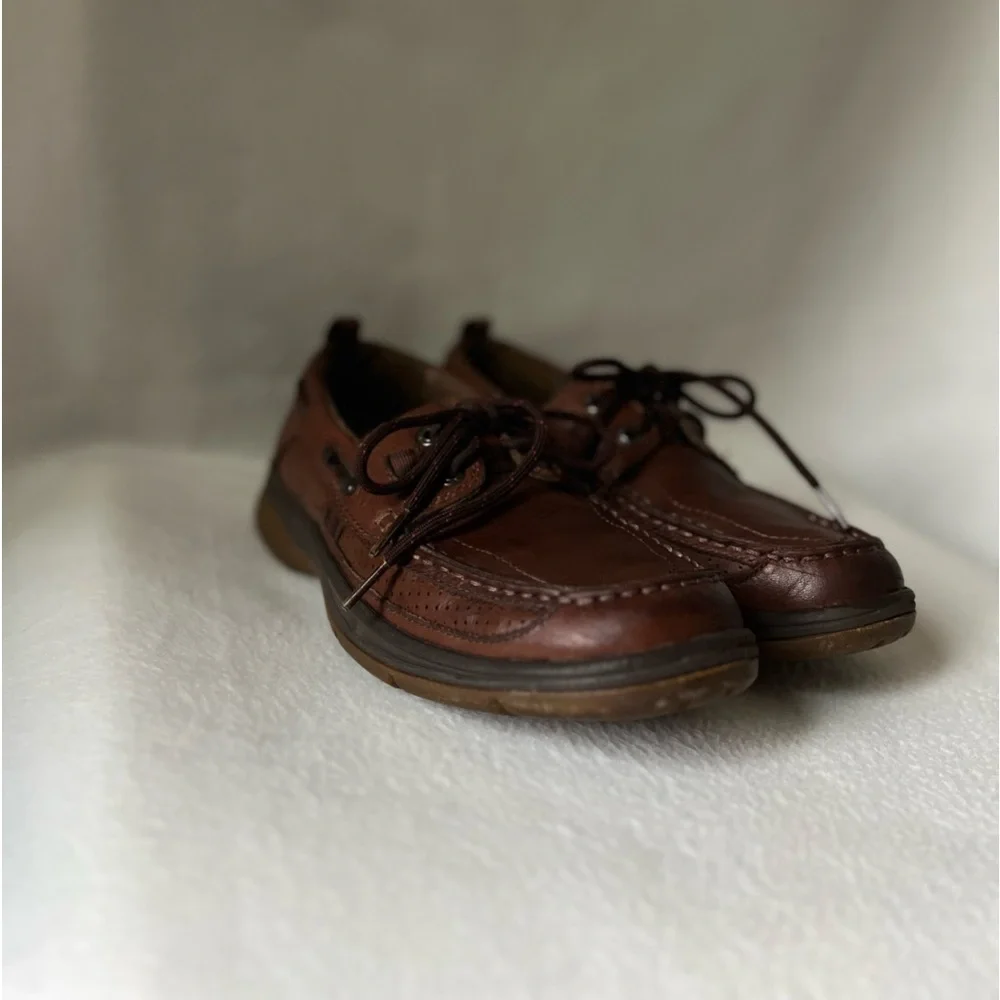 Clark’s Unstructured Leather Men’s Brown Boat Shoes